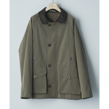 WOOL CAVARLY TWILL LAMINATE HUNTING BLOUSON