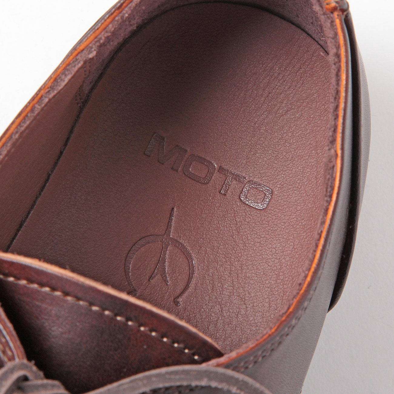 MOTO / モト | Wステッチ外羽根 Plain Toe Oxford Shoes #1632 - Brown | 通販 - 正規取扱店 |  COLLECT STORE / コレクトストア