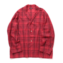 MAATEE&SONS / マーティーアンドサンズ | 折って折ってJACKET HWOOL CECK - Red