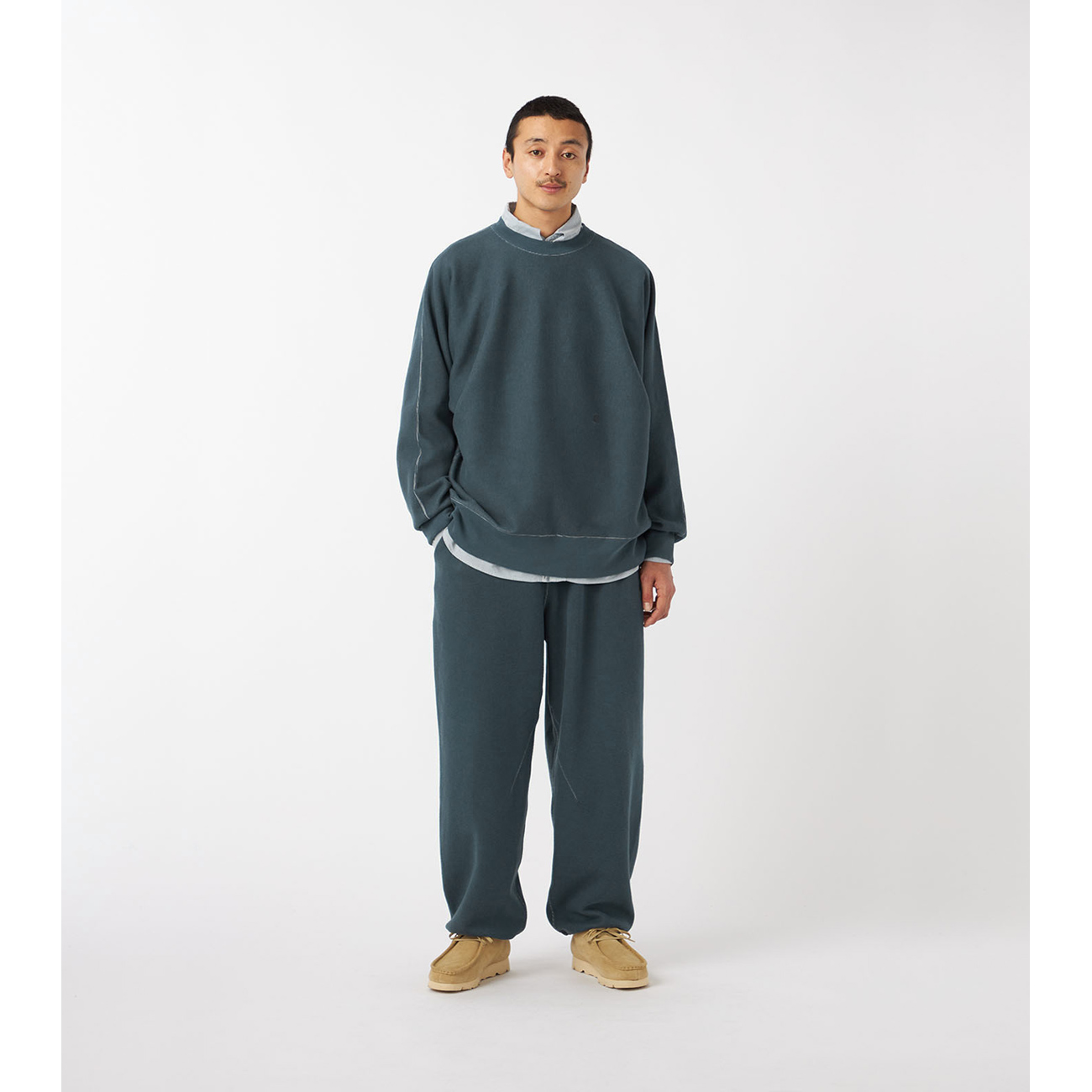 nanamica / ナナミカ | Crew Neck Sweat - Heather Navy | 通販 - 正規