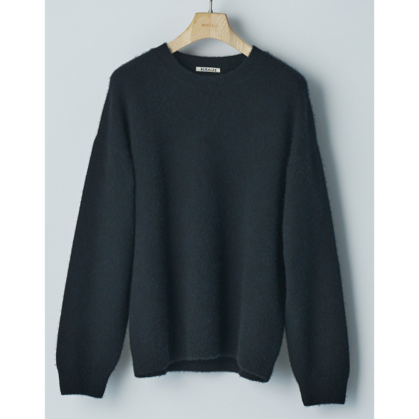 BABY CASHMERE KNIT P/O (メンズ) - Top Black