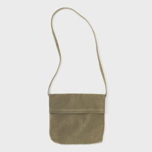 pig flap shoulder bag small - Khaki