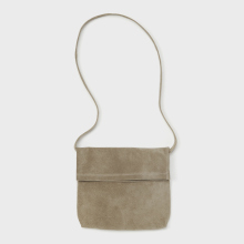 pig flap shoulder bag small - Beige