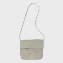 pig flap shoulder bag small - Light gray