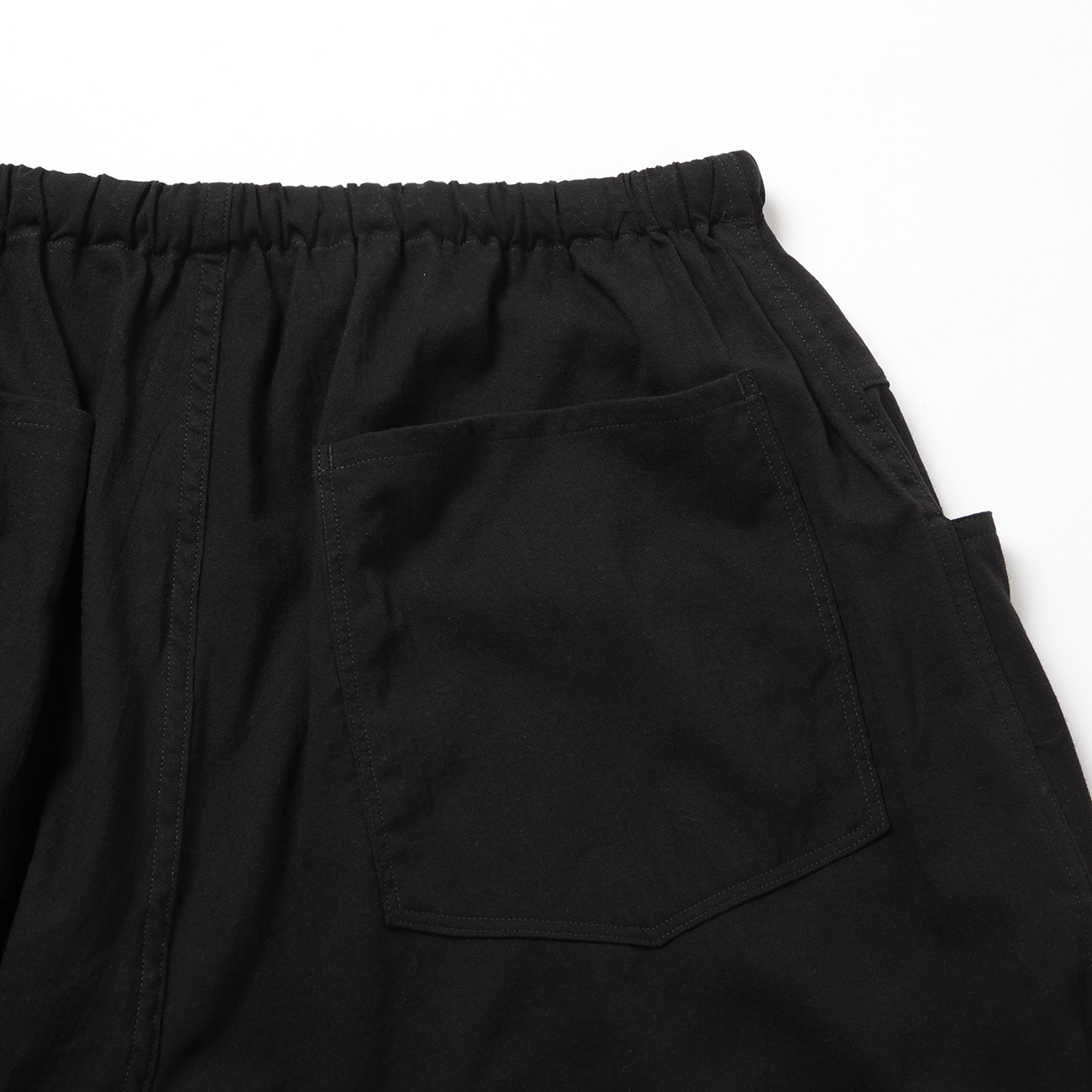 COMOLI 24SS オックスドローストリングパンツ 黒 COMOLI オックス ドローストリング パンツ , Black – Navyblue