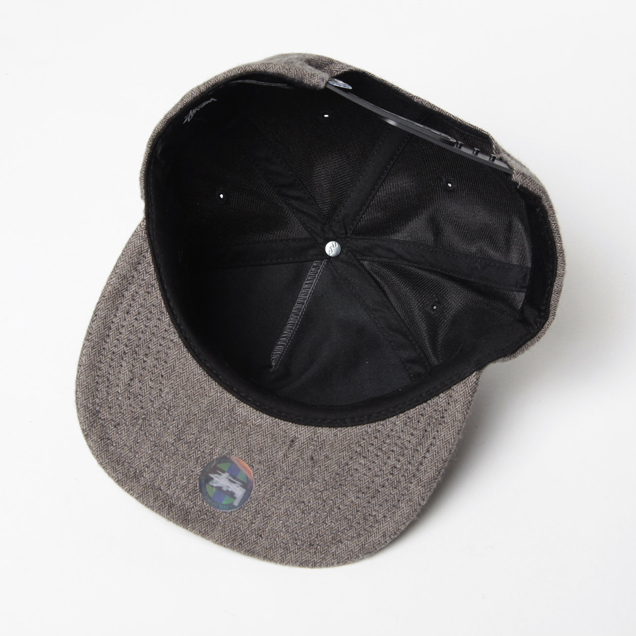 STUSSY / ステューシー | S Logo Herringbone Cap - Black White
