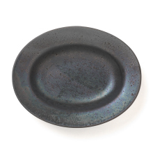 ONE KILN / ワンキルン | PEBBLE - Pebble Oval Plate M - Ash