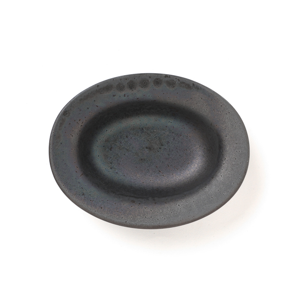 ONE KILN / ワンキルン | PEBBLE - Pebble Oval Plate S - Ash