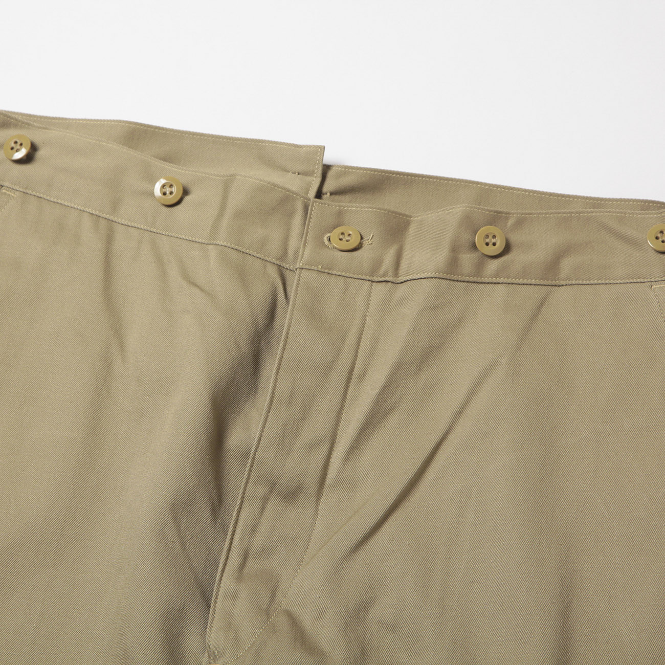 COMOLI / コモリ | コットンチノ オーバーパンツ - Khaki | 通販