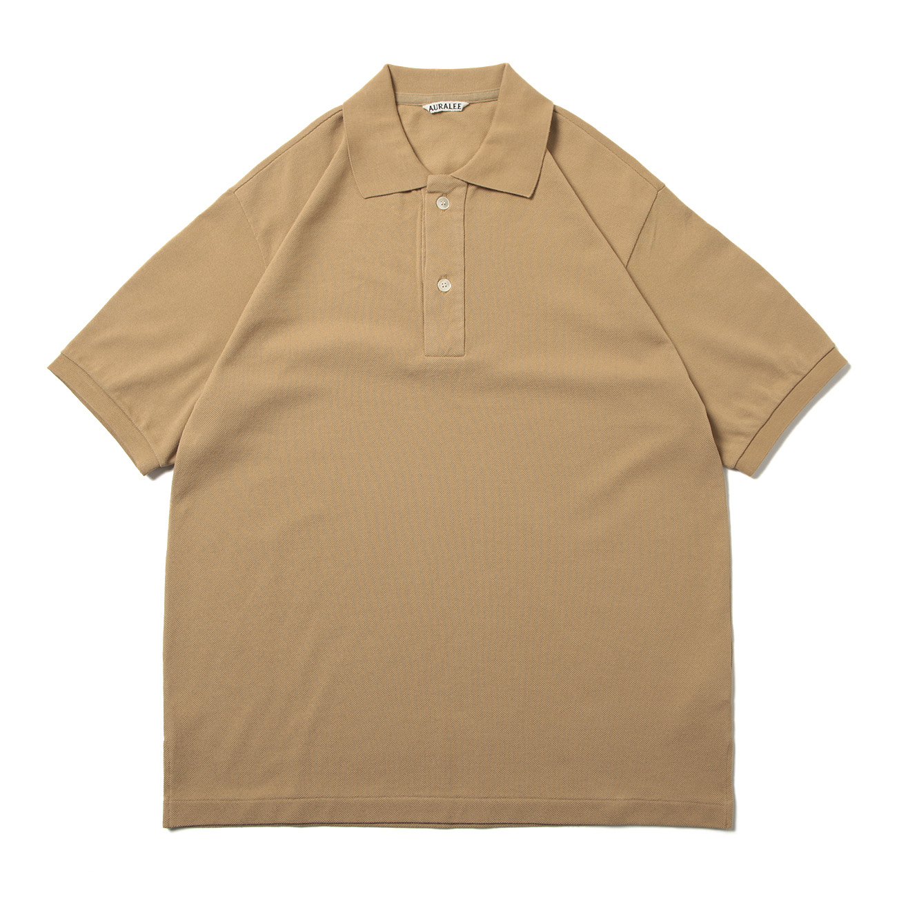 AURALEE / オーラリー | SUPER FINE COTTON PIQUE BIG POLO - Light