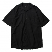 COMOLI / コモリ | ベタシャン オープンカラーシャツ - Black