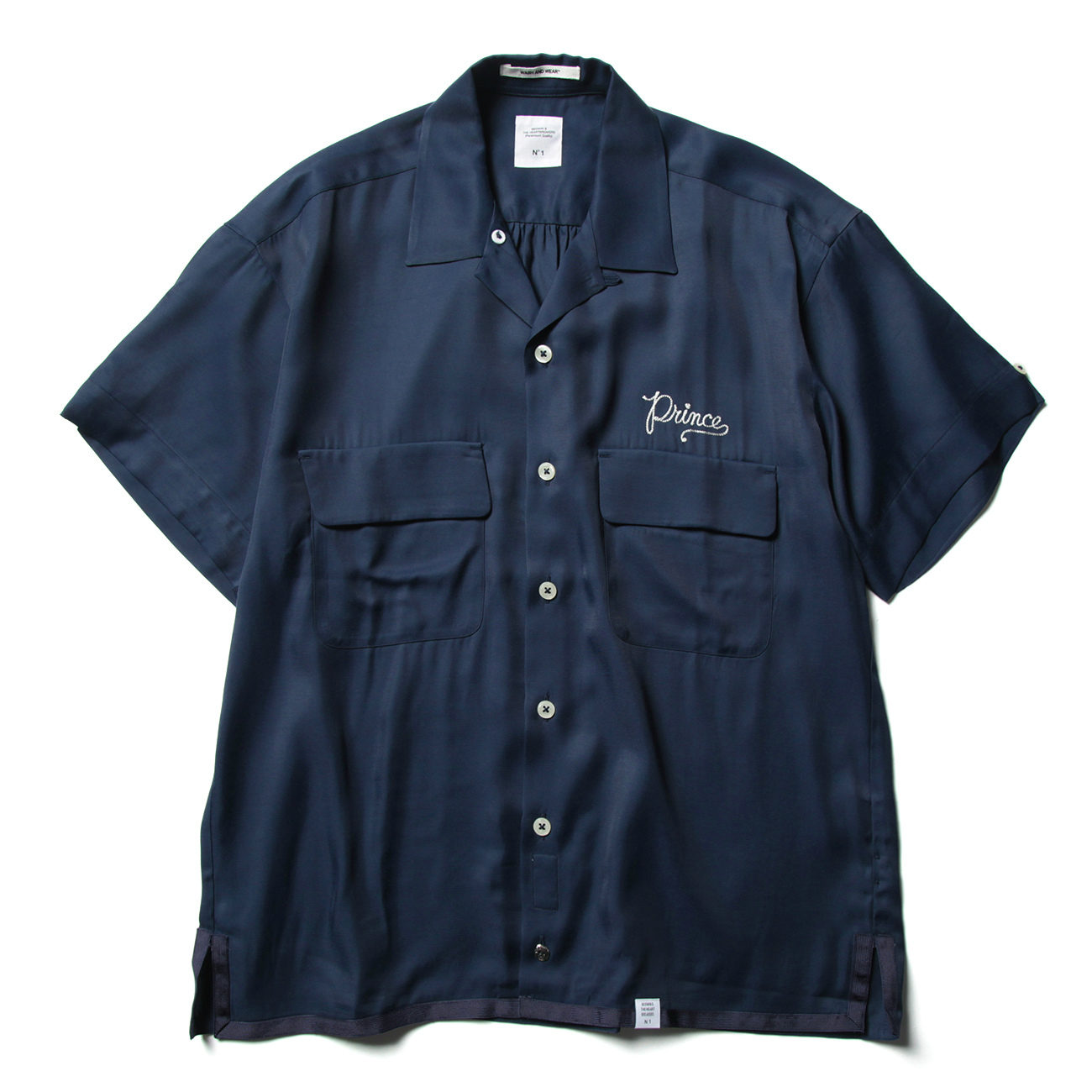 S/S OPEN COLLAR BOWLING SHIRT “MARSHALL” paris-epee.fr