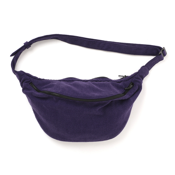 COMOLI / コモリ | シルクネップ ウエストバッグ - Purple | 通販