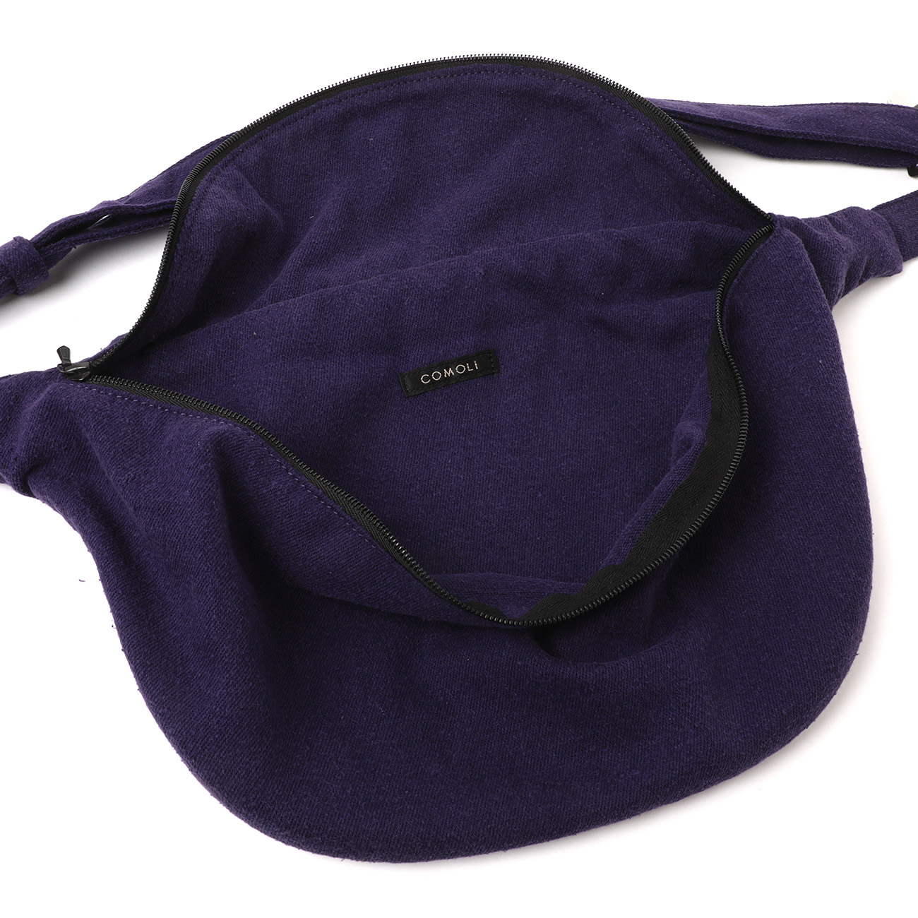 COMOLI / コモリ | シルクネップ ウエストバッグ - Purple | 通販