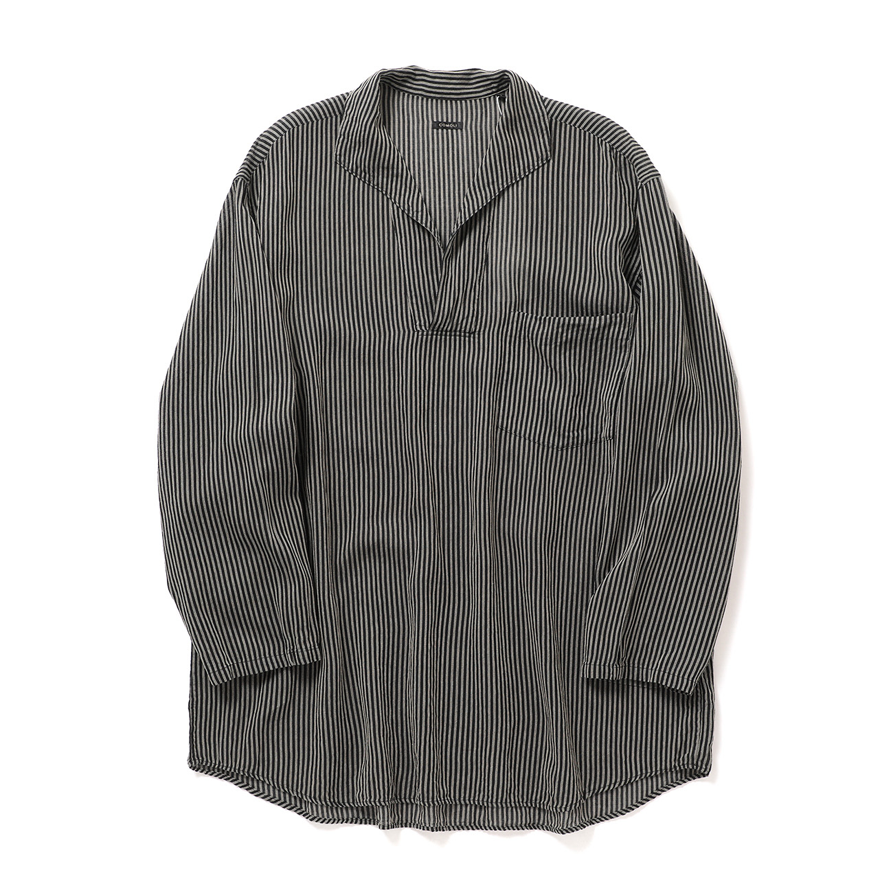 COMOLI / コモリ | ストライプ スキッパーシャツ - Stripe | 通販