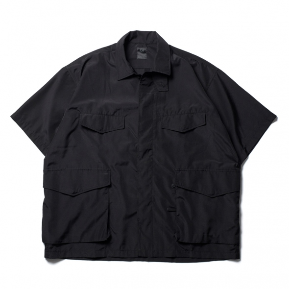 Tech French Mil Field Shirts S/S - Black