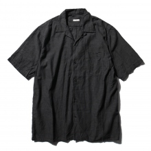 COMOLI / コモリ | ベタシャン オープンカラーシャツ - Charcoal