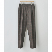 AURALEE / オーラリー | BLUEFACED WOOL CHECK WIDE SLACKS (メンズ) - Brown Check | 通販  - 正規取扱店 | COLLECT STORE / コレクトストア