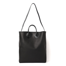 MOTO / モト | XXBAG46 OILED COW 2WAY BAG LARGE / オイルドカウレザー バッグ (ラージ) - Black
