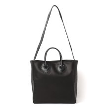 MOTO / モト | XXBAG45 OILED COW 2WAY BAG SMALL / オイルドカウレザー バッグ (スモール) - Black