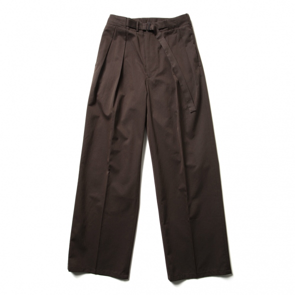 AURALEE / オーラリー | WASHED FINX HERRINGBONE BELTED PANTS