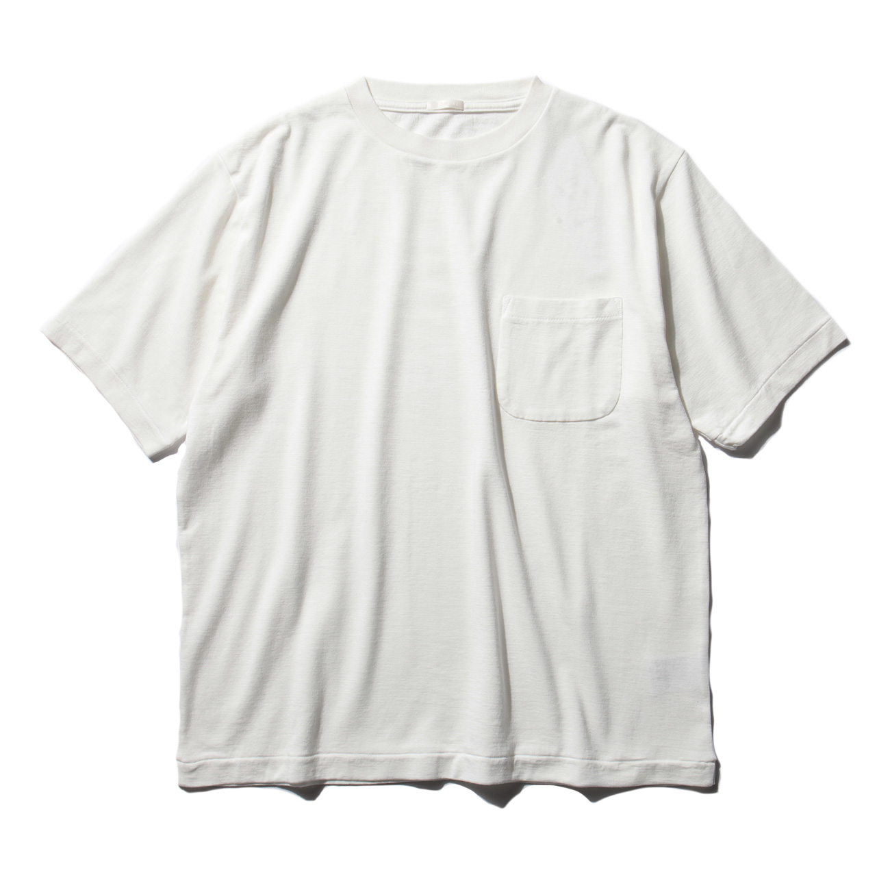COMOLI / コモリ | コットンシルク裏毛 半袖クルー - White | 通販
