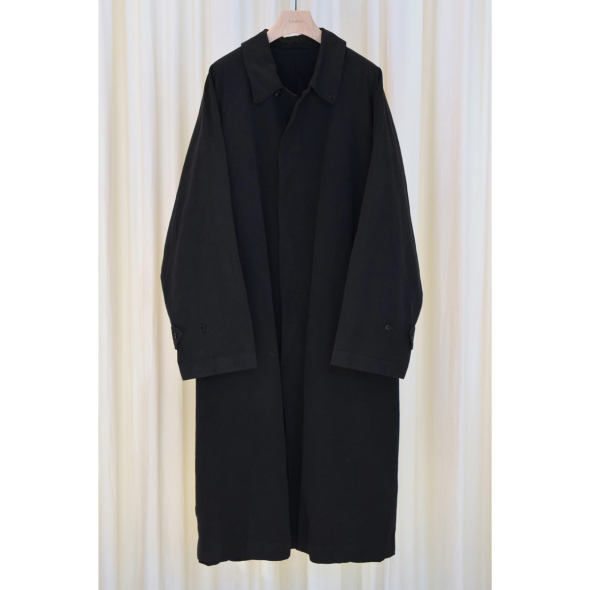 COMOLI / コモリ | 製品染 バルカラーコート - Black | 通販