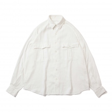 Porter Classic / ポータークラシック | ROLL UP VINTAGE GAUZE SHIRT - White