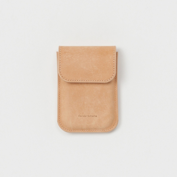 Hender Scheme / エンダースキーマ | flap card case - Natural | 通販