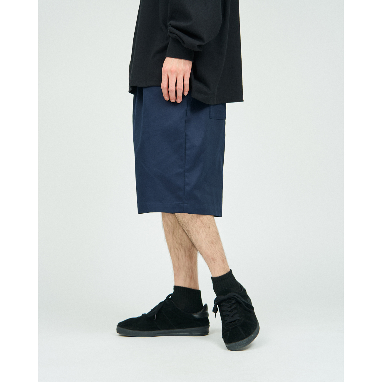 Fresh Service ネイビー 紺 ブラック 黒 ショートパンツ 3着売り ショートパンツ ALL WEATHER SHORTS 25S