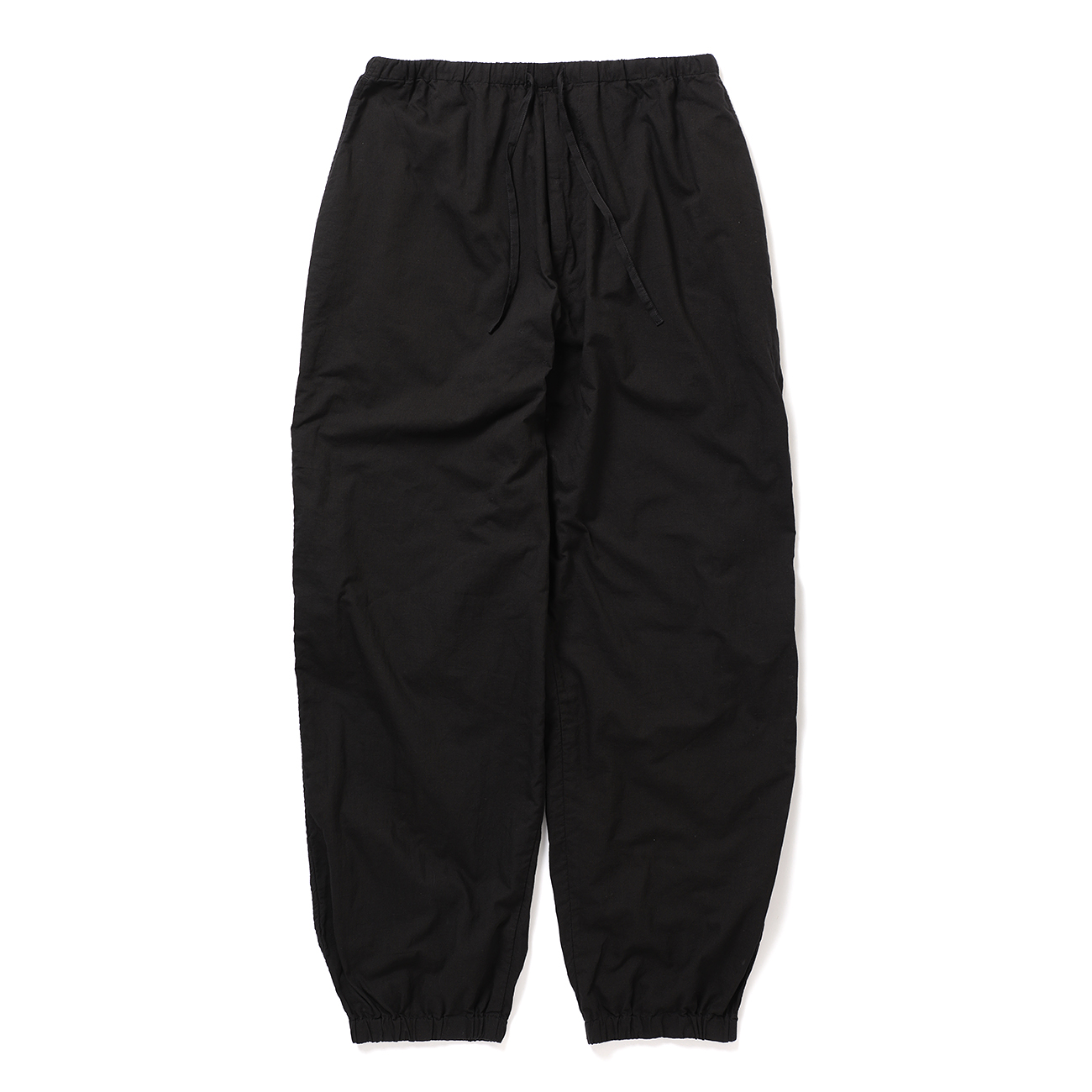 COMOLI / コモリ | KHADIコットン ドローストリングパンツ - Black