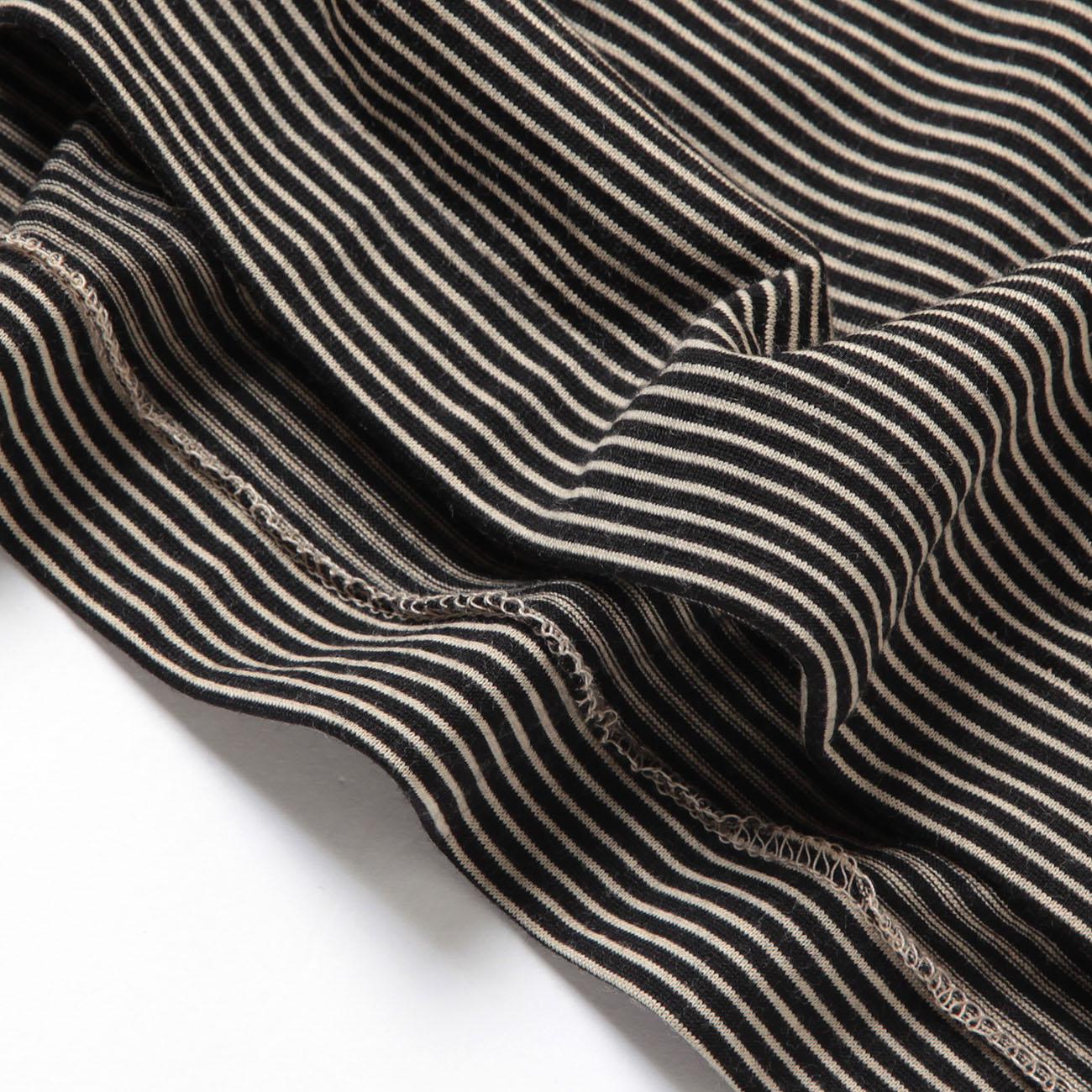 COMOLI / コモリ | サマーウール 半袖Tシャツ - Border | 通販