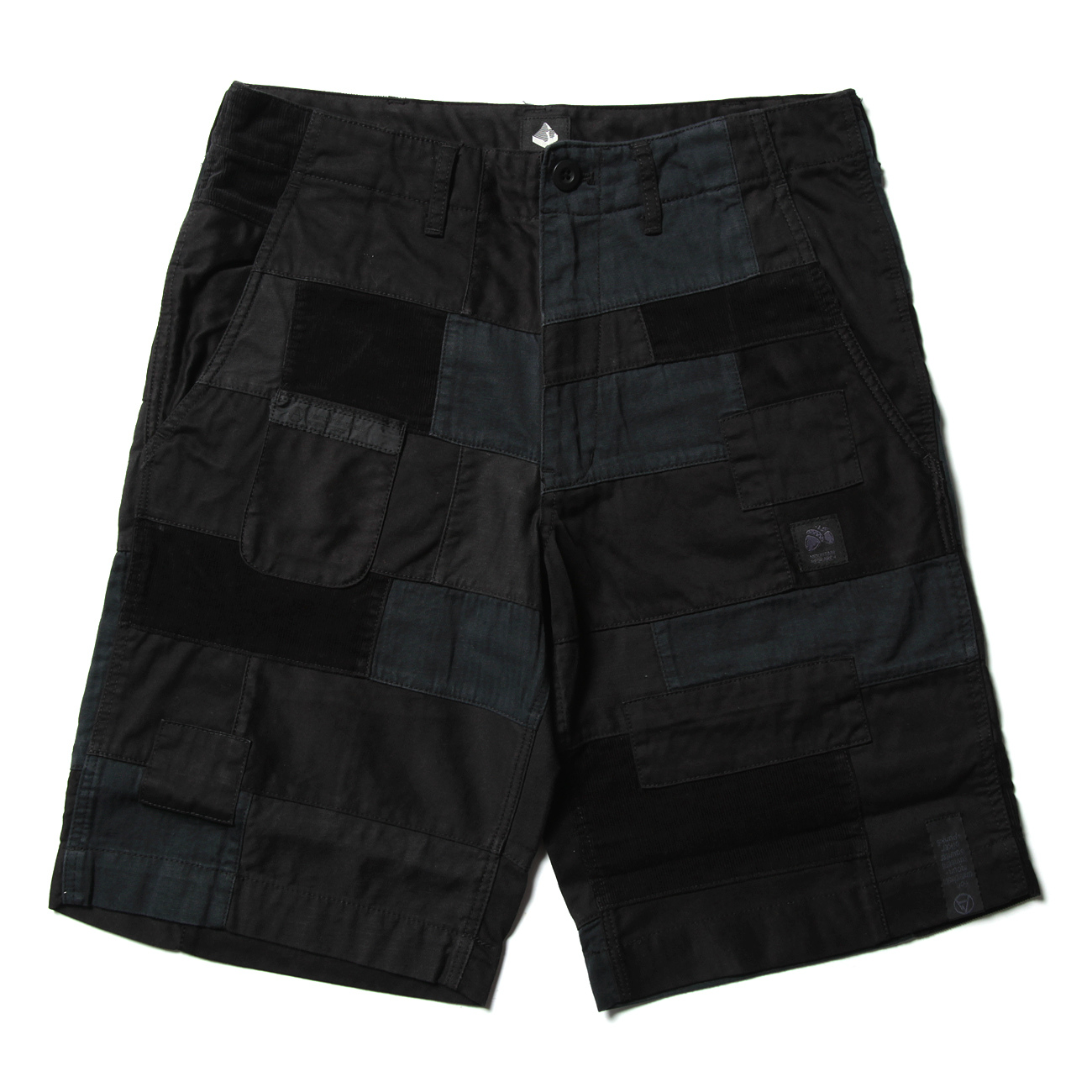 RESEARCH | Patched Shorts - Black Cotton - Black | 通販 - 正規取扱 ...