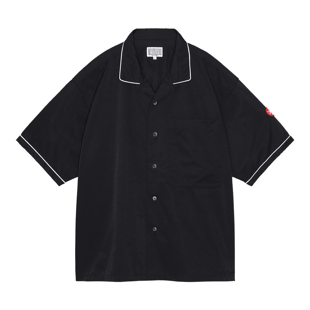 PIPING LPOC SHORT SLEEVE SHIRT - Black