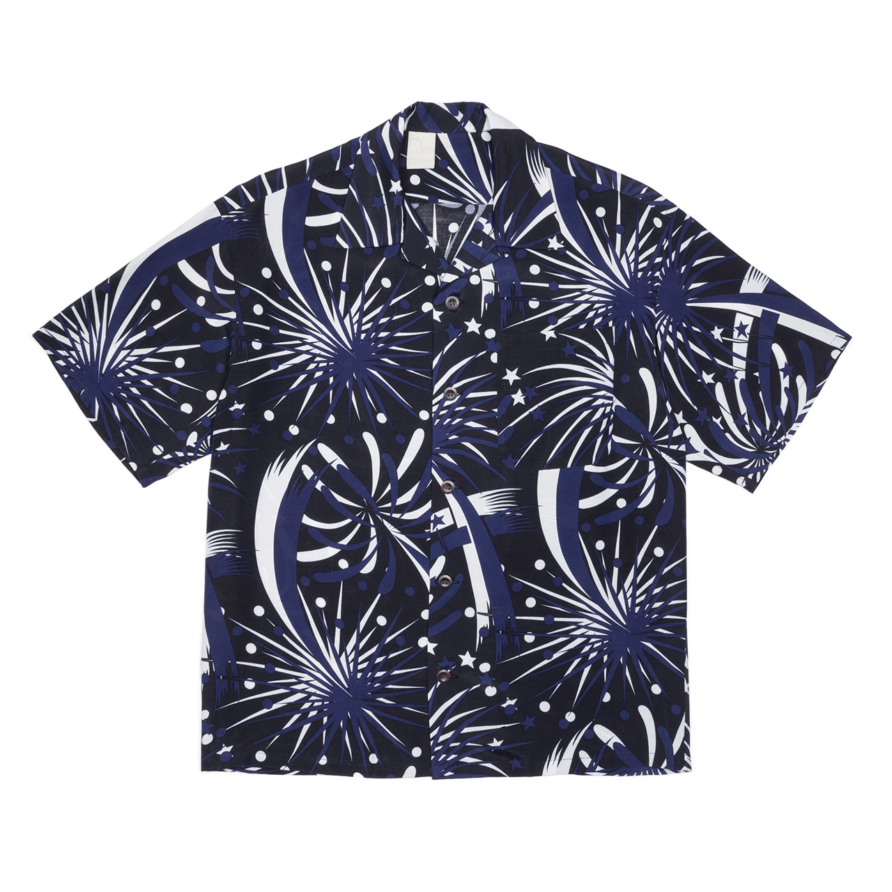 981-SH03 pieces Hawaiian Shirt - Black / Navy