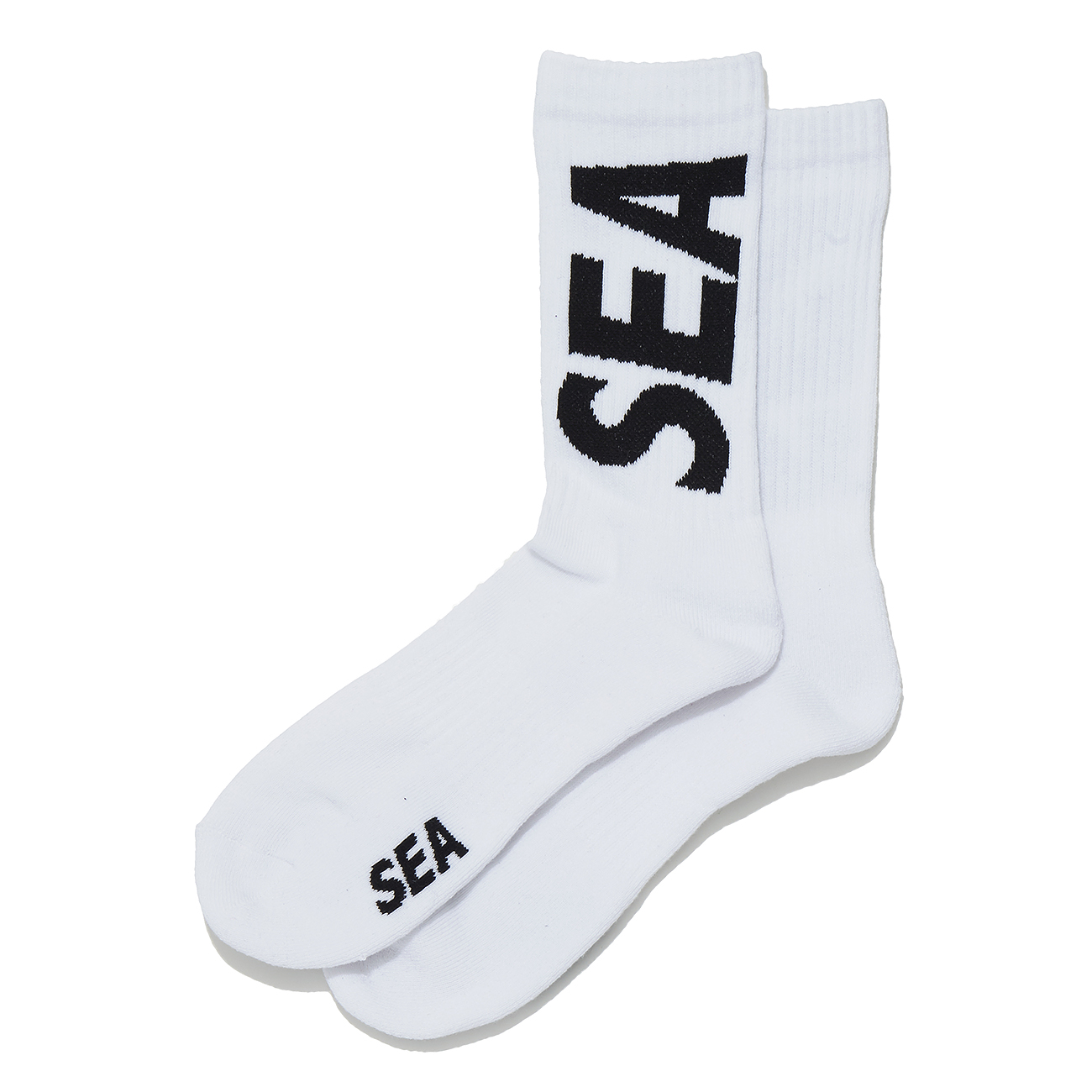 WDS × CHICSTOCKS RIB SOX - White