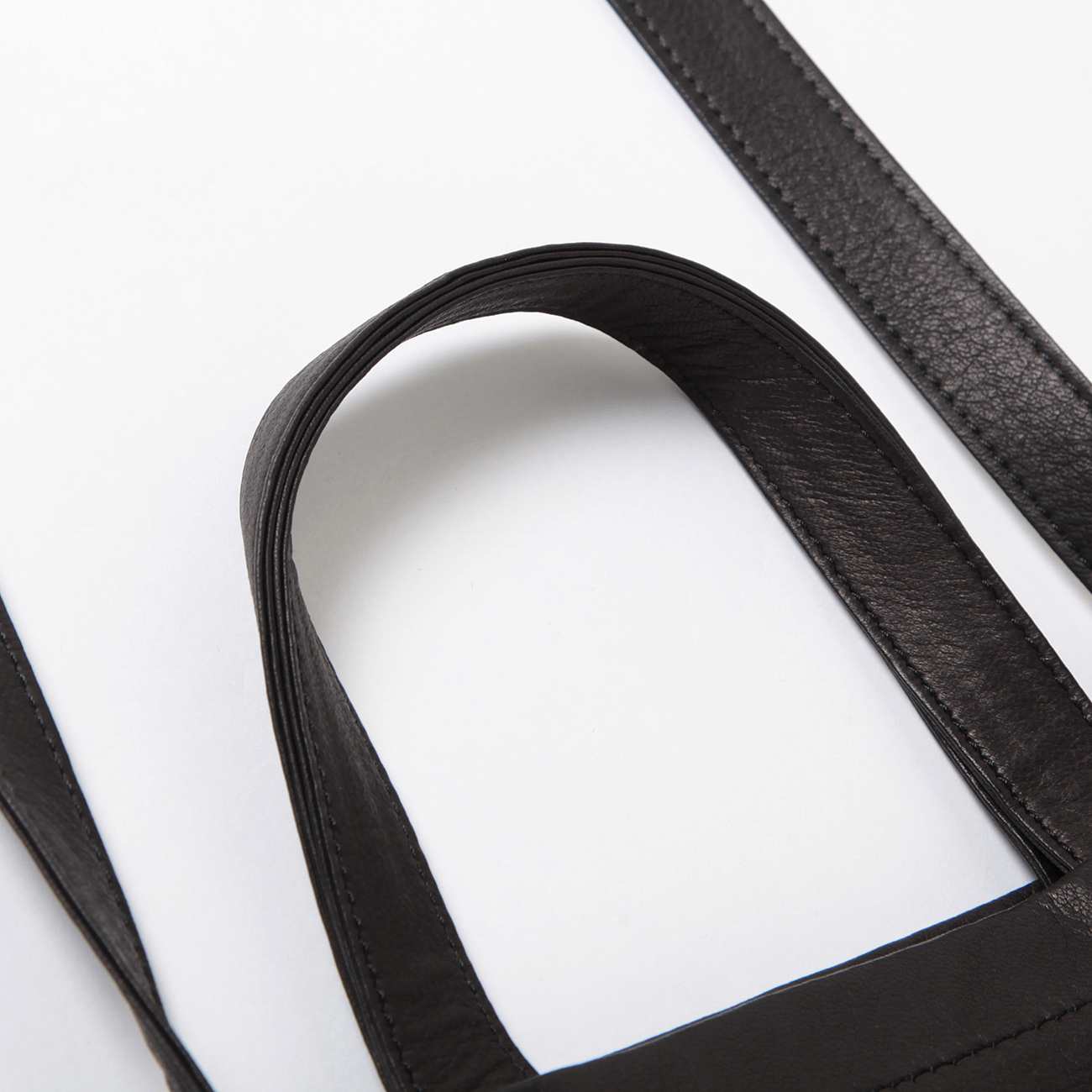 Aeta / アエタ | DA85 Double Faced FLAT TOTE SHOULDER : S - Black
