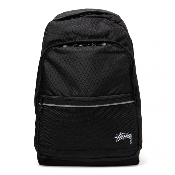 【美品】ステューシー　コーデュラ　刺繍ロゴ　リュック　バッグパック　ブラック Amazon.co.jp: STUSSY ステューシー リュック リュックサック
