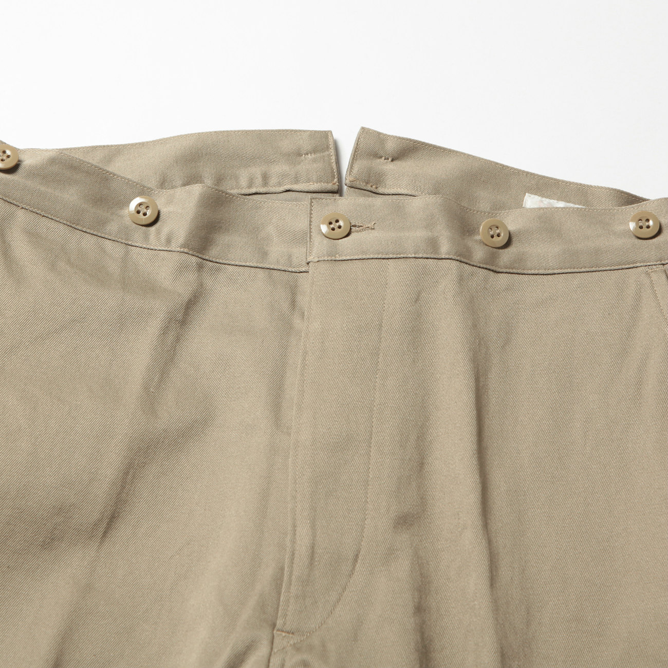 COMOLI / コモリ | コットンチノ オーバーパンツ - Khaki | 通販