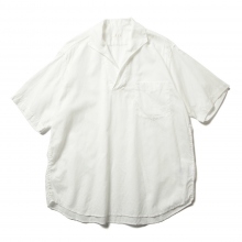 COMOLI / コモリ | ベタシャン スキッパー半袖シャツ - White