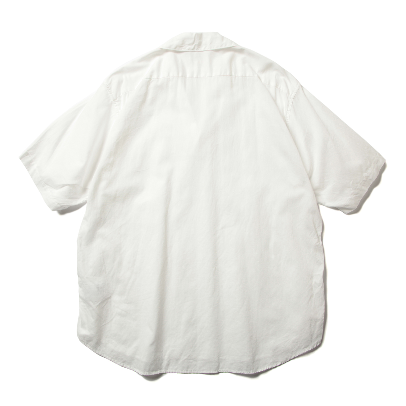 COMOLI / コモリ | ベタシャン スキッパー半袖シャツ - White | 通販 ...