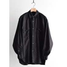 COMOLI / コモリ | コットン ウエスタンシャツ - Black