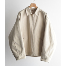 COMOLI / コモリ | コットンツイル ジップショートジャケット - Ivory