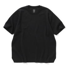 BATONER / バトナー | 32G SMOOTH KNIT T-SHIRT (レディース) - Black