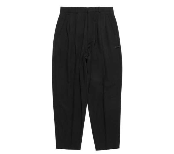 2212-PT20-008-peg 2TUCK SLACKS - Black