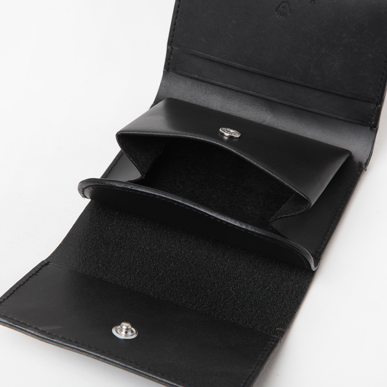 コンパクトウォレット マヤレザー ブラック ミニ財布 レディース メンズ 小さい財布 コンパクト財布 イタリアン