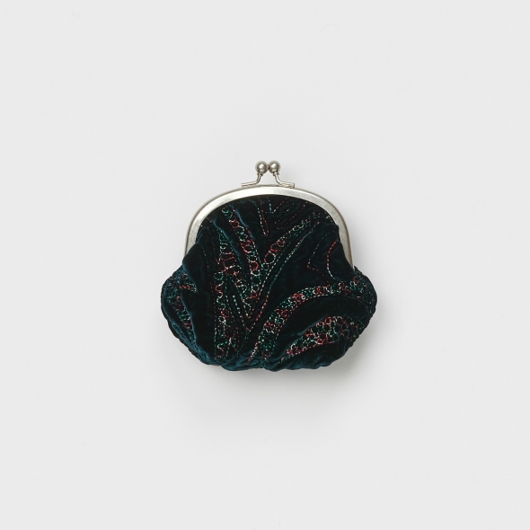 Hender Scheme / エンダースキーマ | velvet quilt snap pouch - Deep
