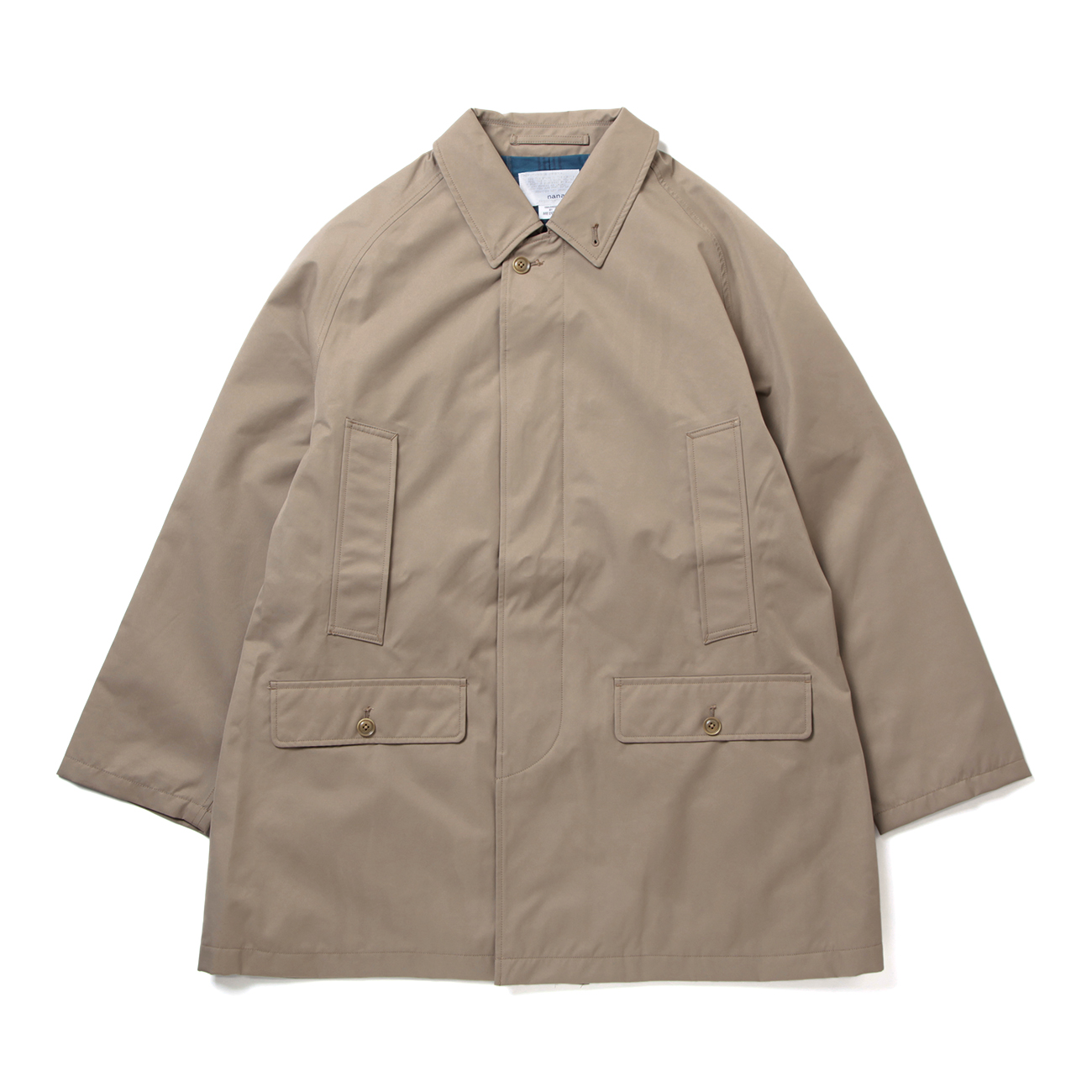 2L GORE-TEX Short Soutien Collar Coat - Beige