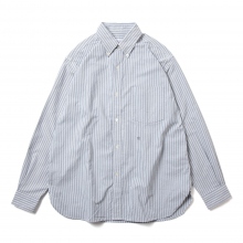 nanamica / ナナミカ | Button Down Stripe Wind Shirt - Navy