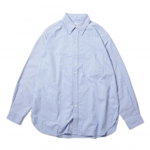 nanamica / ナナミカ | Button Down Stripe Wind Shirt - Sax